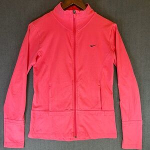 Nike DRI-FIT Women's Full-Zip lightweight athletic Jacket. Size M